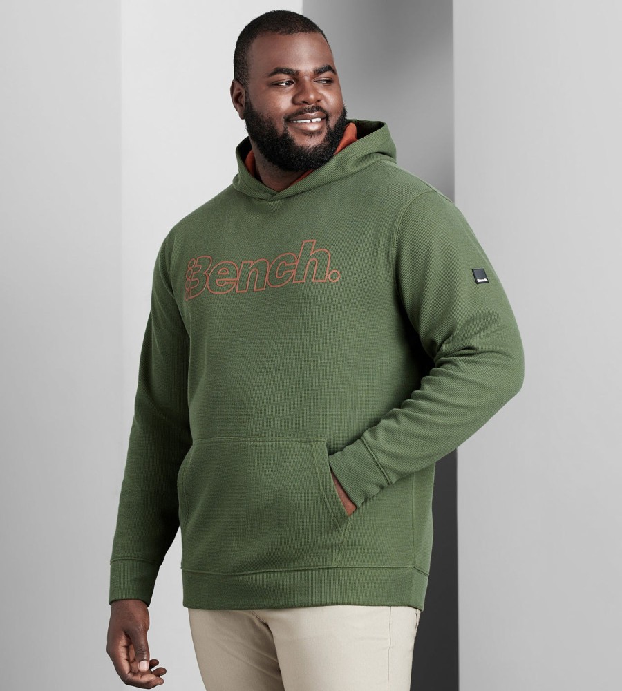 Tops Bench | Bonded Waffle Hoodie Green