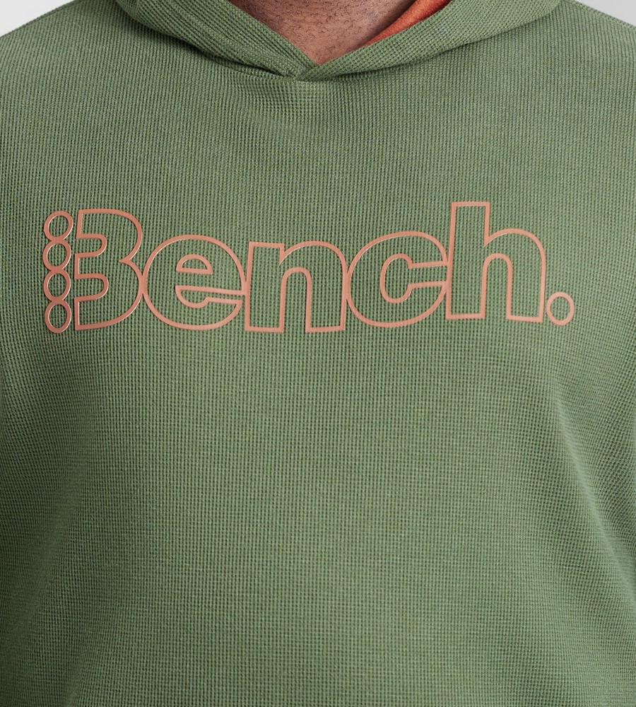 Tops Bench | Bonded Waffle Hoodie Green