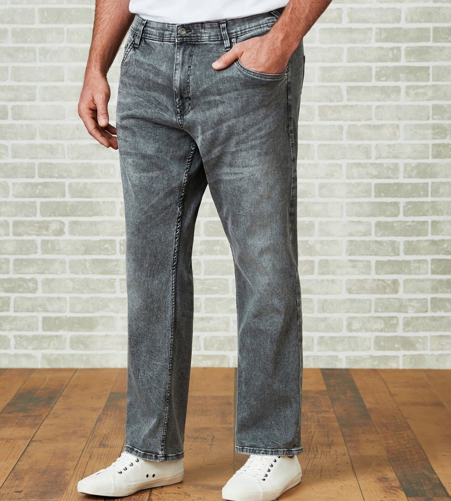 Bottoms Projek Raw | Straight Fit Five-Pocket Jeans Grey