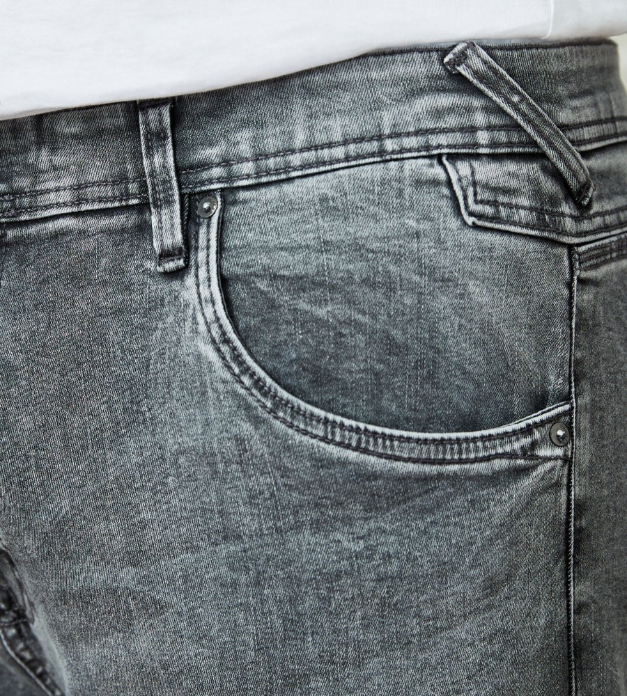 Bottoms Projek Raw | Straight Fit Five-Pocket Jeans Grey