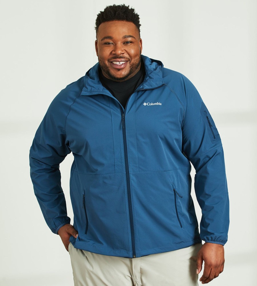 Outerwear Columbia | Tall Heights™ Hooded Softshell Jacket Navy