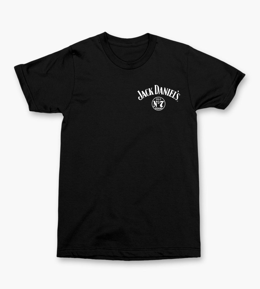 Tops Licensed | Jack Daniel'S Graphic Tee Black