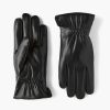 Outerwear Britches | Vegan Leather Gloves With Cinched Wrist Black